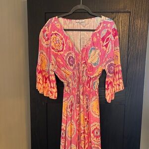 Colorful Long Sleeve Women's Dress